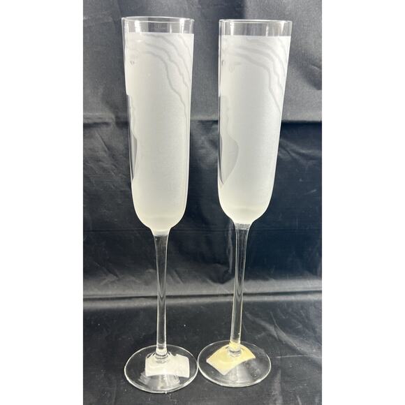 Bridget Dobson Nose to Nose Champagne Glasses. Lot of 2. - Picture 3 of 10